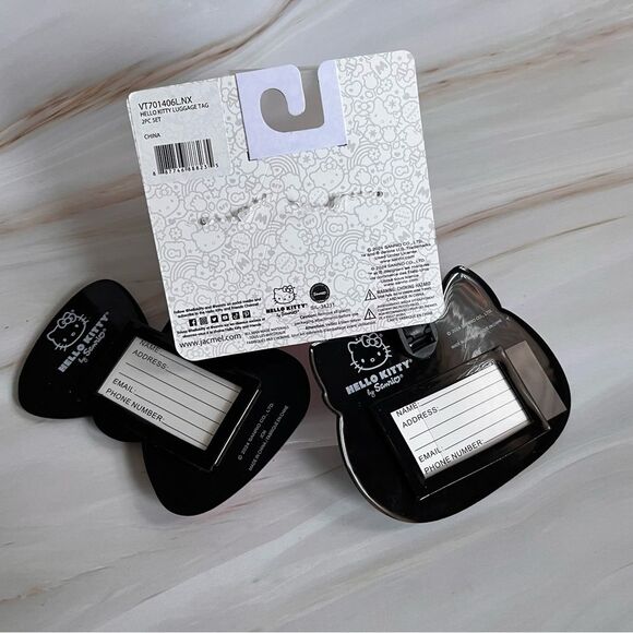 Hello Kitty White Face & Pink Bow Kids Bag & Luggage Tags Set - Picture 4 of 6